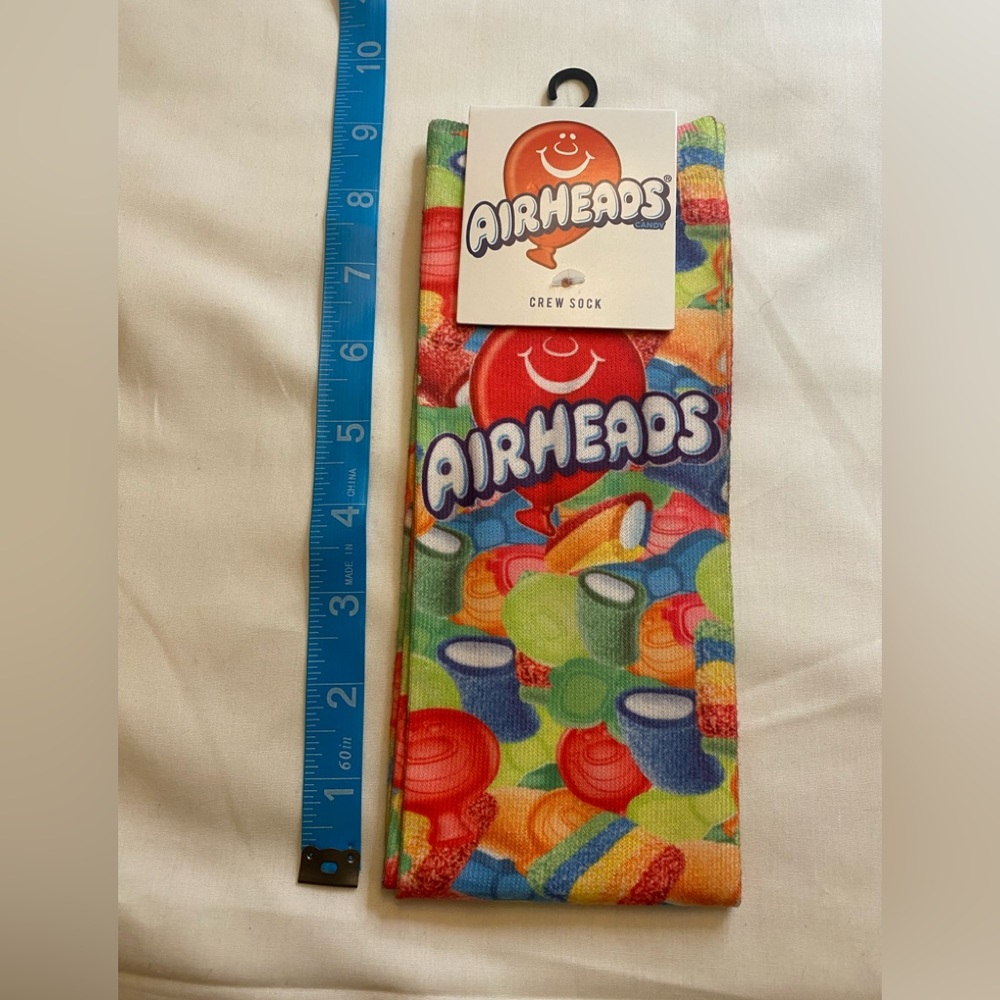 Airheads Unisex 1 Pair Crew Socks- Shoe Sz  8-12, Sock Sz 10-13 NWT $9.99
